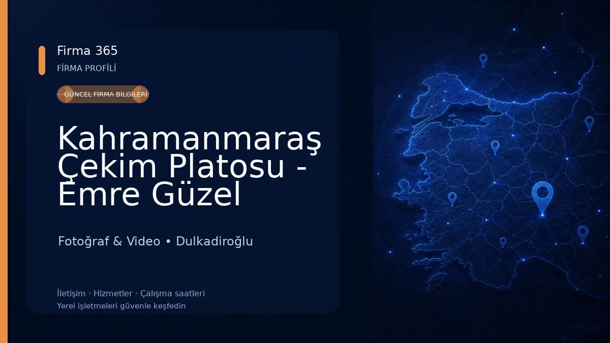 Kahramanmaraş Çekim Platosu - Emre Güzel