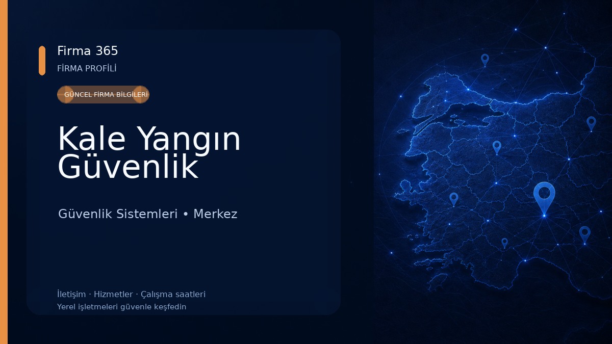 Kale Yangın Güvenlik Güvenlik Sistemleri