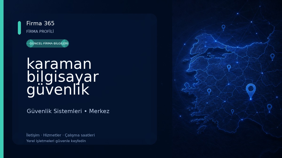 karaman bilgisayar güvenlik Güvenlik Sistemleri