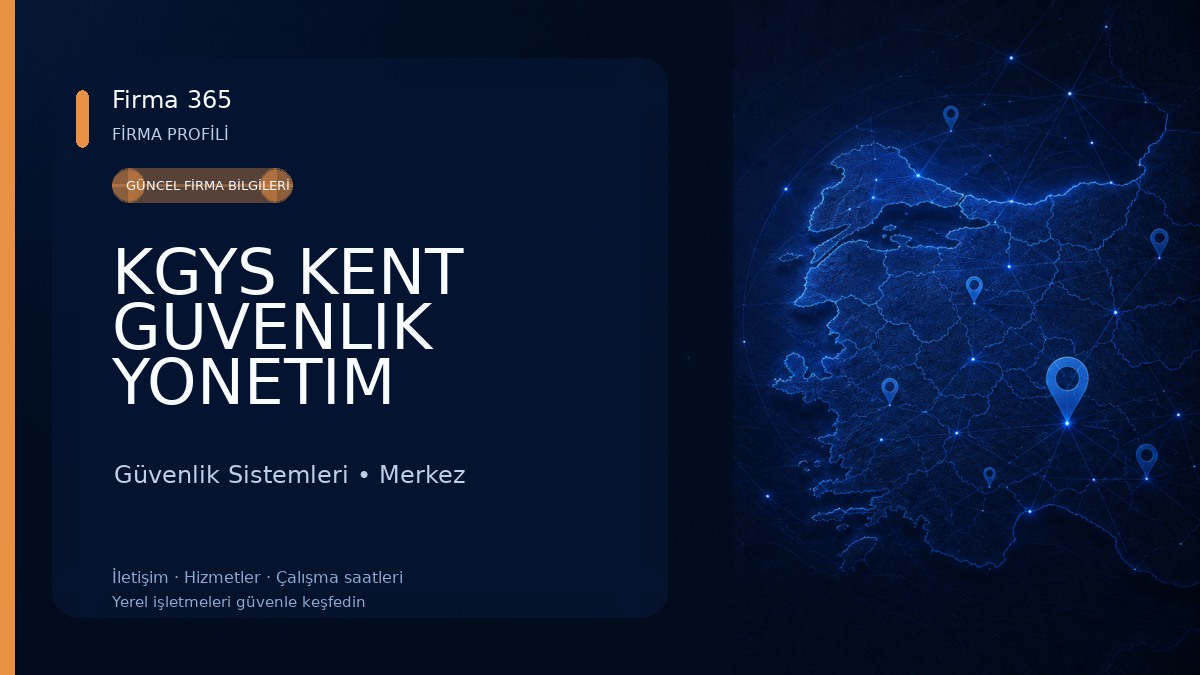 KGYS KENT GUVENLIK YONETIM SISTEMLERİ