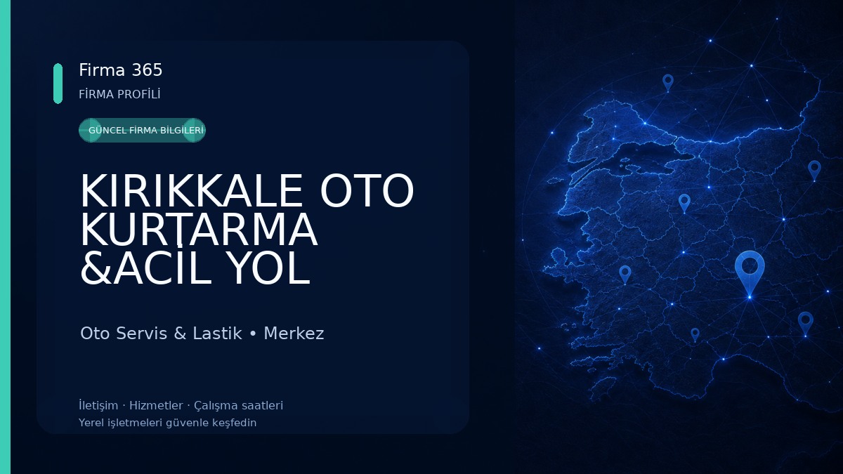 KIRIKKALE OTO KURTARMA &ACİL YOL YARDIM BURAKOTOKURTARMA Oto Servis & Lastik