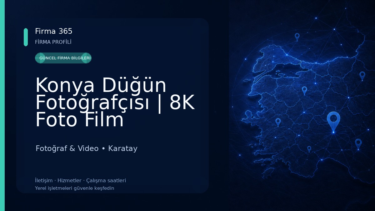 Konya Düğün Fotoğrafçısı | 8K Foto Film