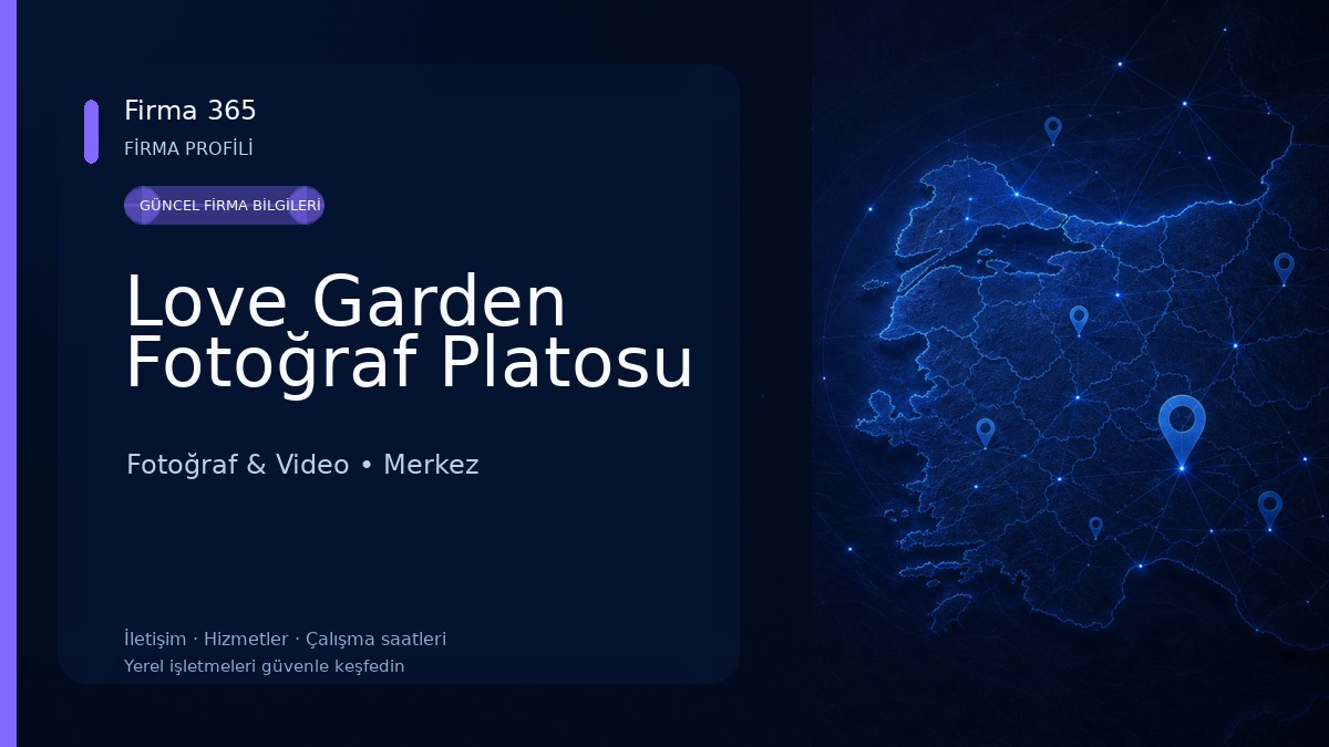 Love Garden Fotoğraf Platosu Fotoğraf & Video
