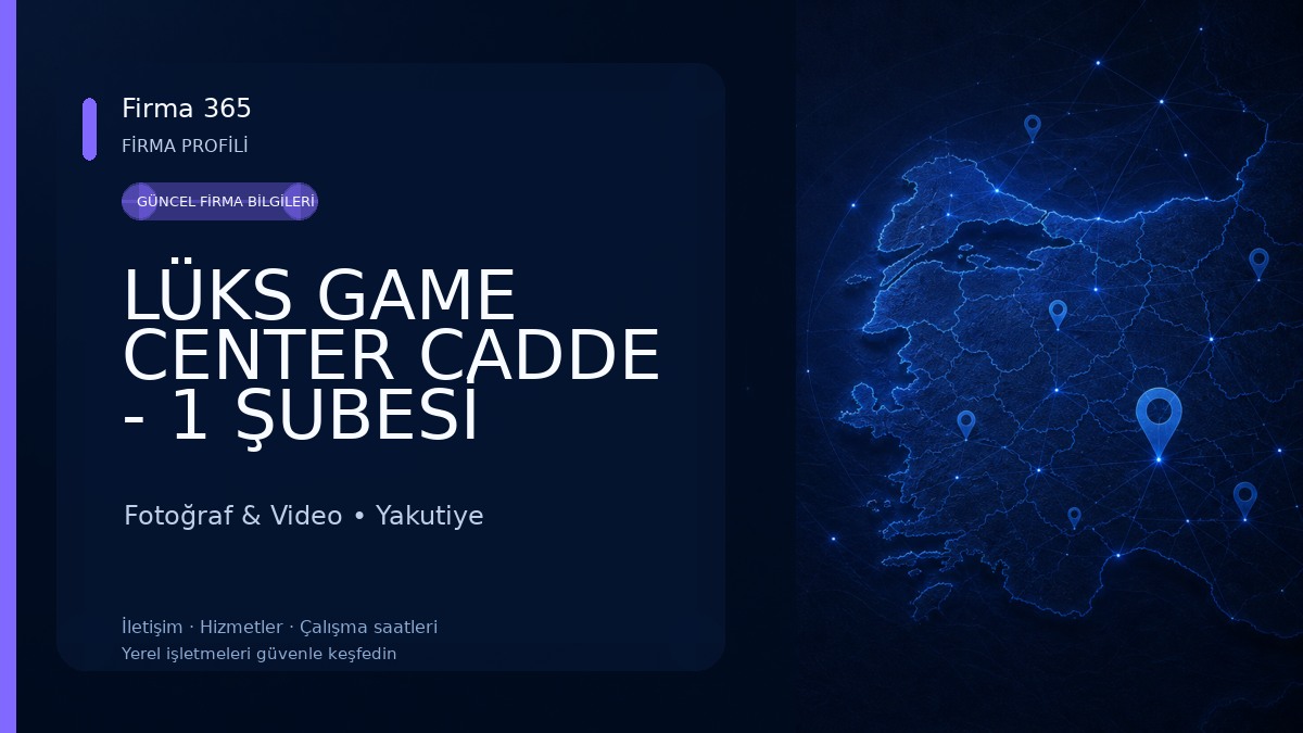 LÜKS GAME CENTER CADDE - 1 ŞUBESİ Fotoğraf & Video
