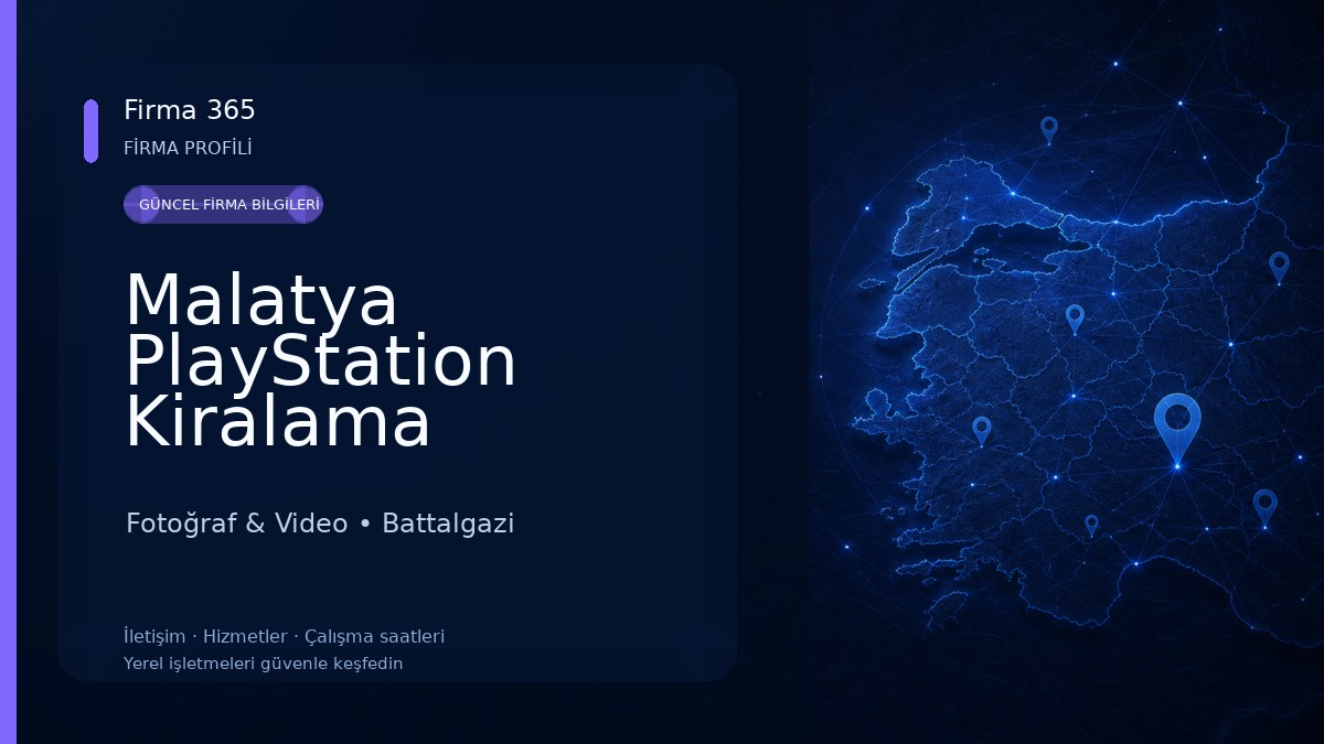 Malatya PlayStation Kiralama Hizmetleri 