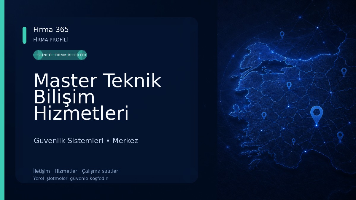 Master Teknik Bilişim Hizmetleri Bilgisayar ve Güvenlik sistemleri