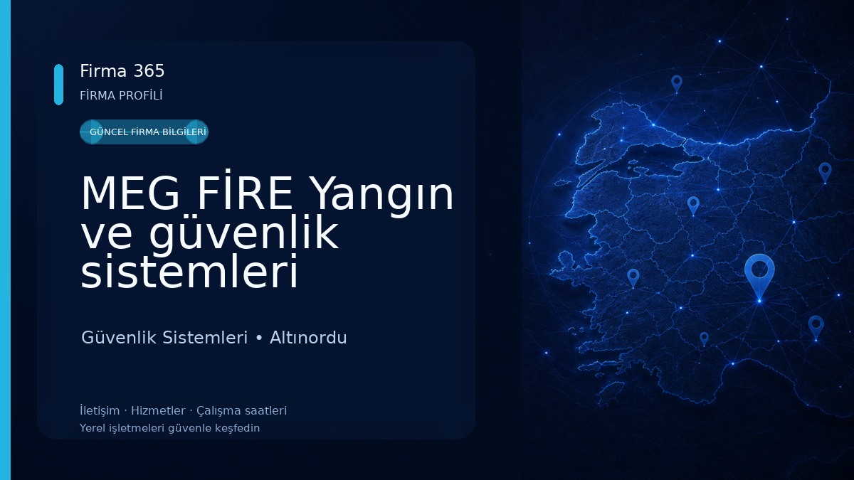 MEG FİRE Yangın ve güvenlik sistemleri Güvenlik Sistemleri