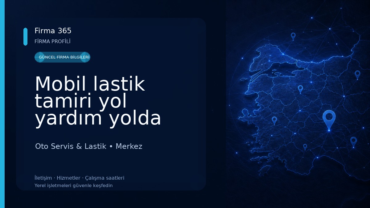 Mobil lastik tamiri yol yardım yolda lastik tamiri 
