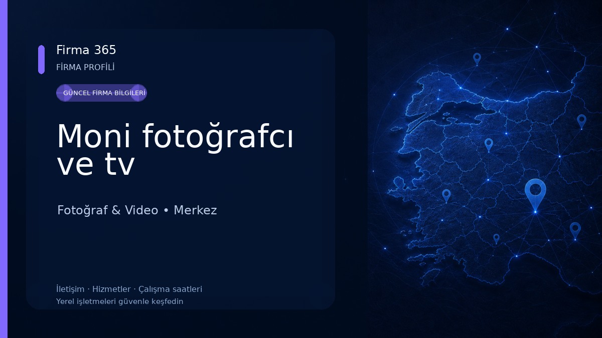 Moni fotoğrafcı ve tv Fotoğraf & Video