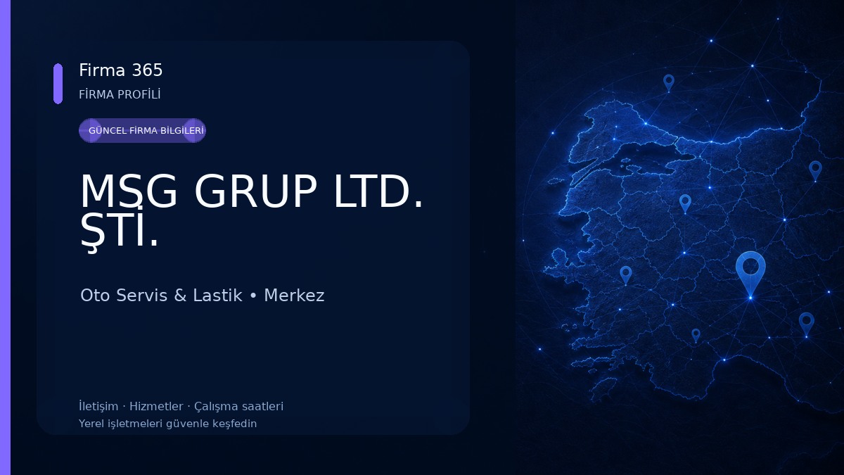 MSG GRUP LTD. ŞTİ. Oto Servis & Lastik