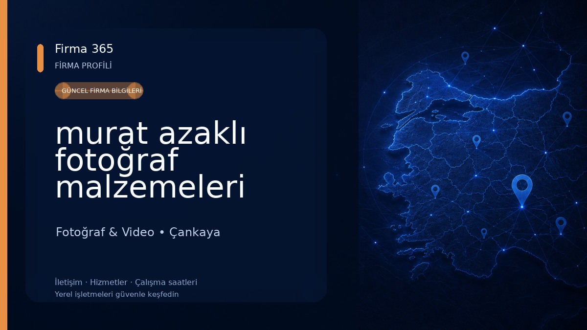 murat azaklı fotoğraf malzemeleri Fotoğraf & Video