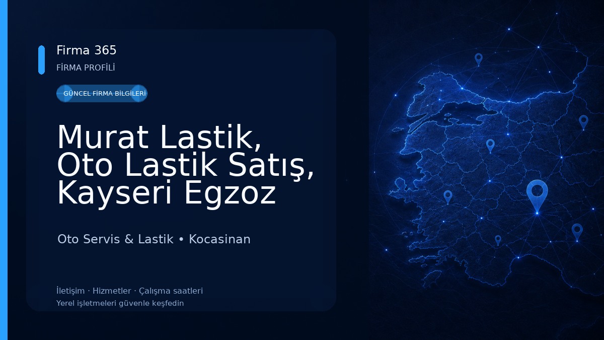 Murat Lastik, Oto Lastik Satış, Kayseri Egzoz Emisyonu ve Araç Bakım Merkezi Oto Servis & Lastik