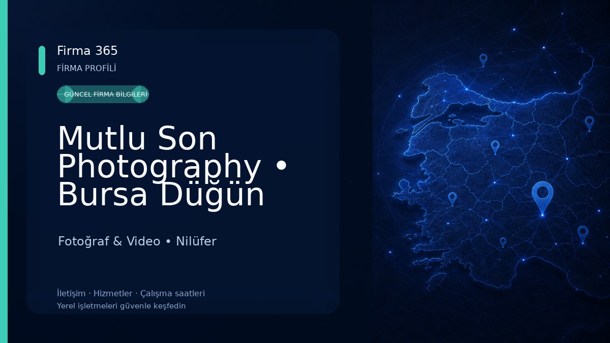 Mutlu Son Photography • Bursa Düğün Fotoğrafçısı Fotoğraf & Video