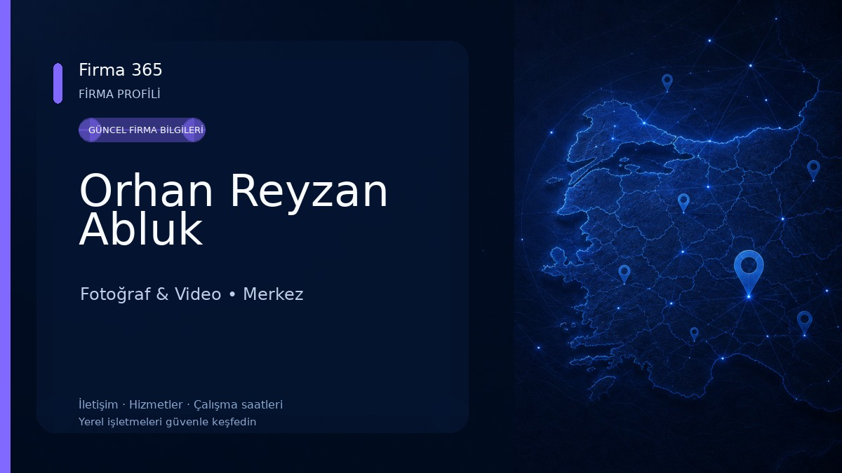 Orhan Reyzan Abluk Fotoğraf & Video