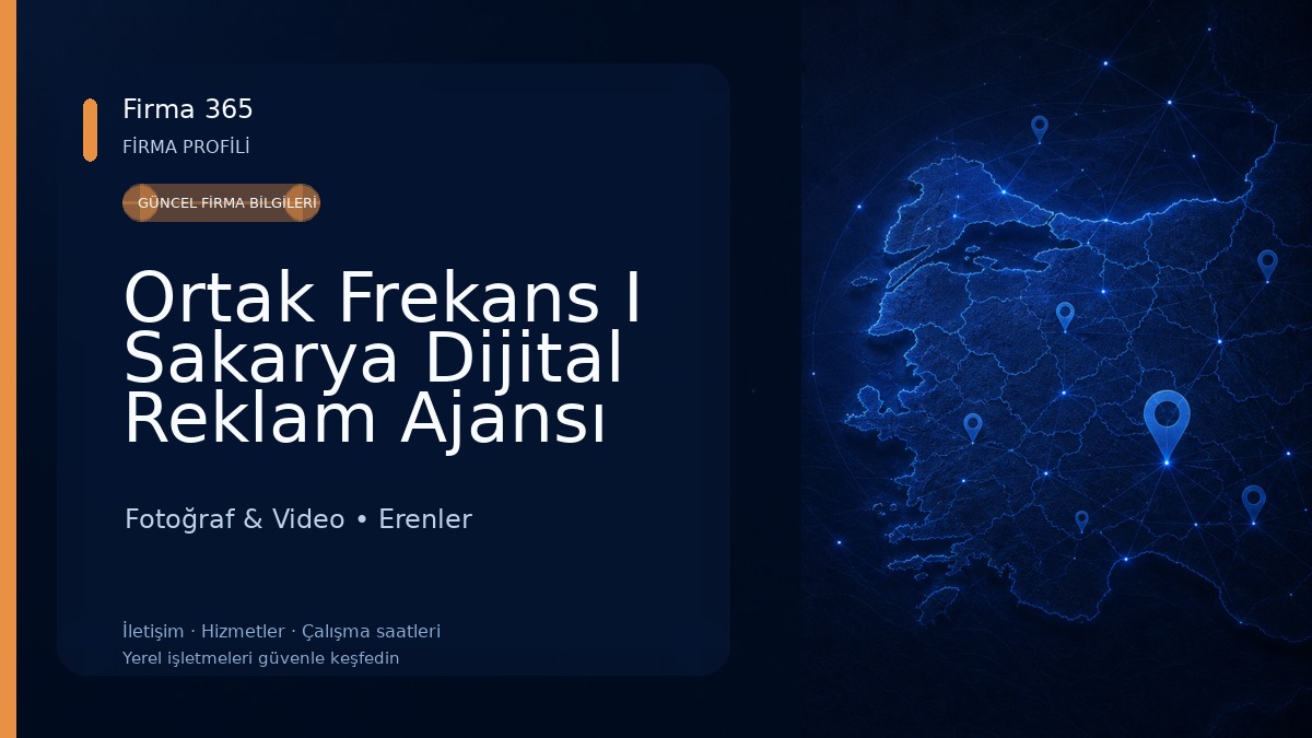Ortak Frekans I Sakarya Dijital Reklam Ajansı Fotoğraf & Video