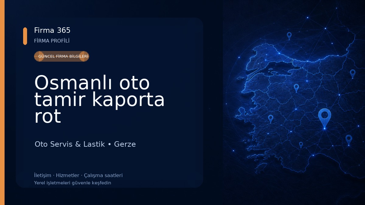 Osmanlı oto tamir kaporta rot Oto Servis & Lastik