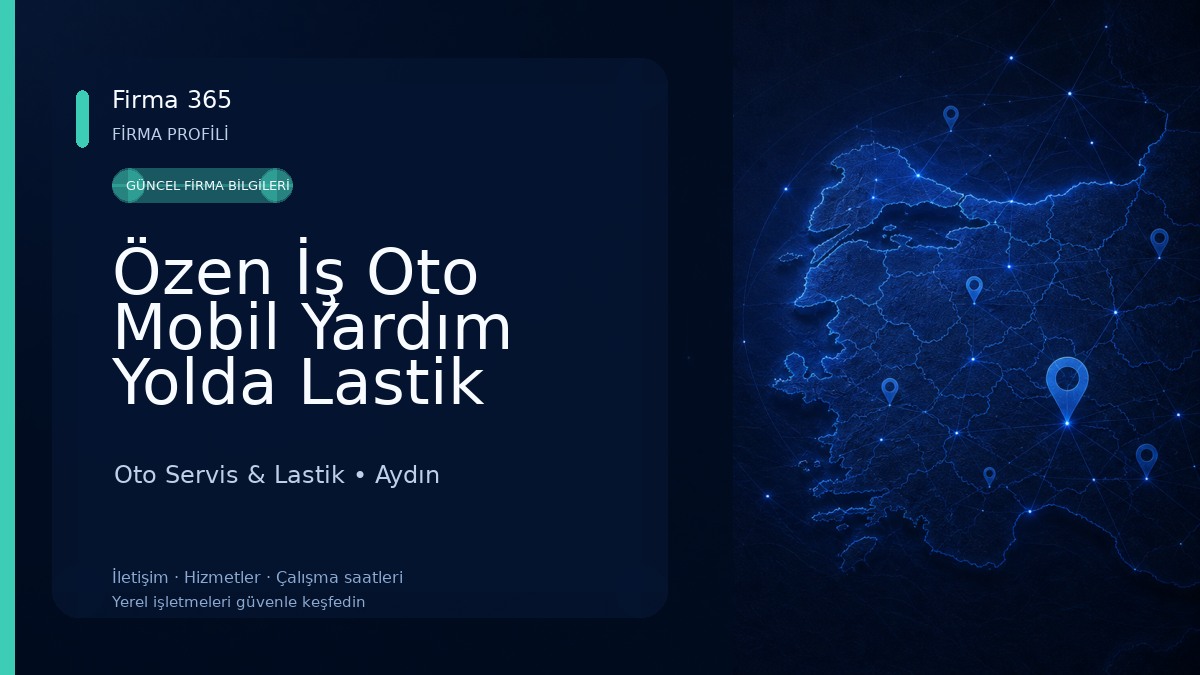 Özen İş Oto Mobil Yardım Yolda Lastik Tamir