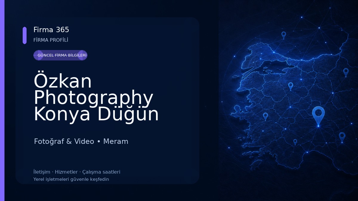 Özkan Photography Konya Düğün Fotoğrafçısı Fotoğraf & Video