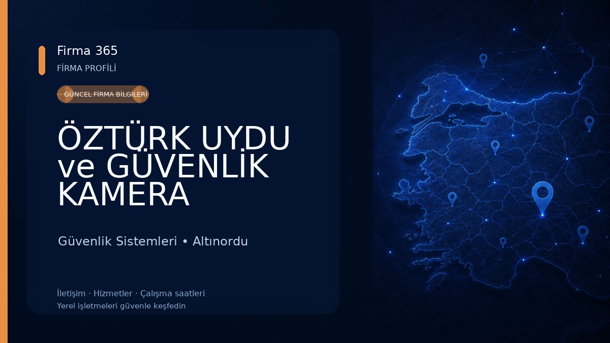 ÖZTÜRK UYDU ve GÜVENLİK KAMERA SİSTEMLERİ & ORDU ARVENTO YETKİLİ SERVİS