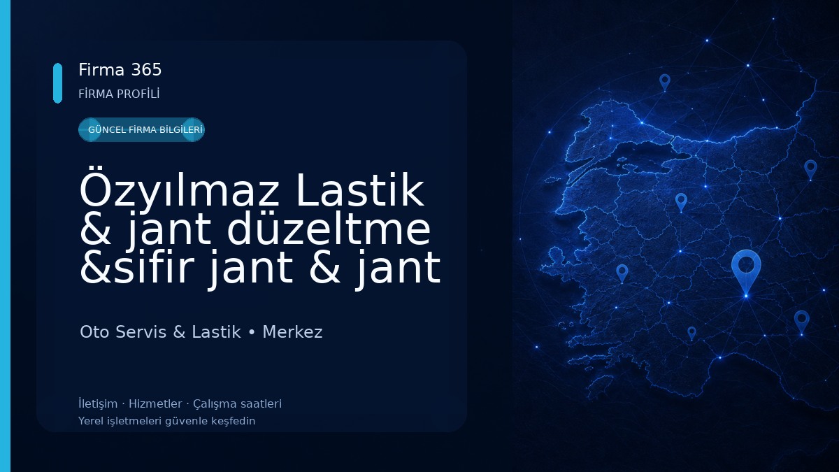 Özyılmaz Lastik & jant düzeltme &sifir jant & jant boyama… 