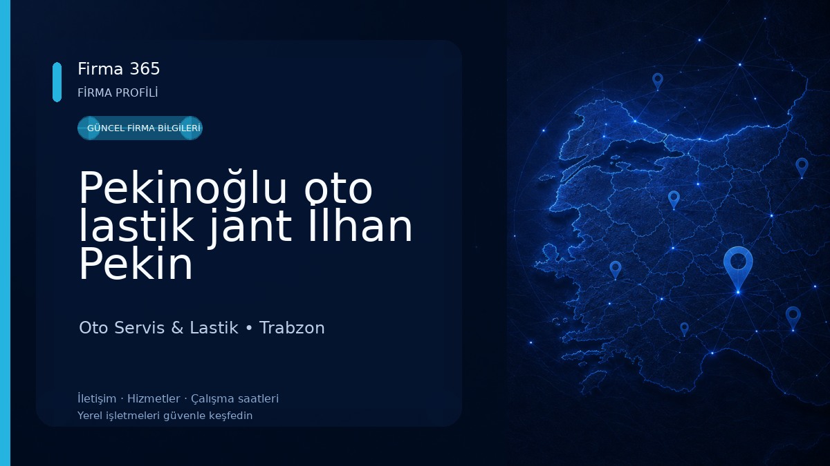 Pekinoğlu oto lastik jant İlhan Pekin