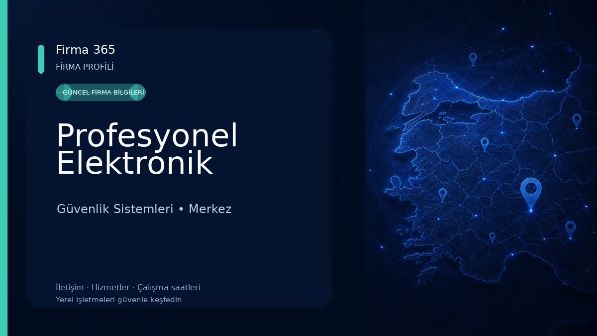 Profesyonel Elektronik Güvenlik Sistemleri