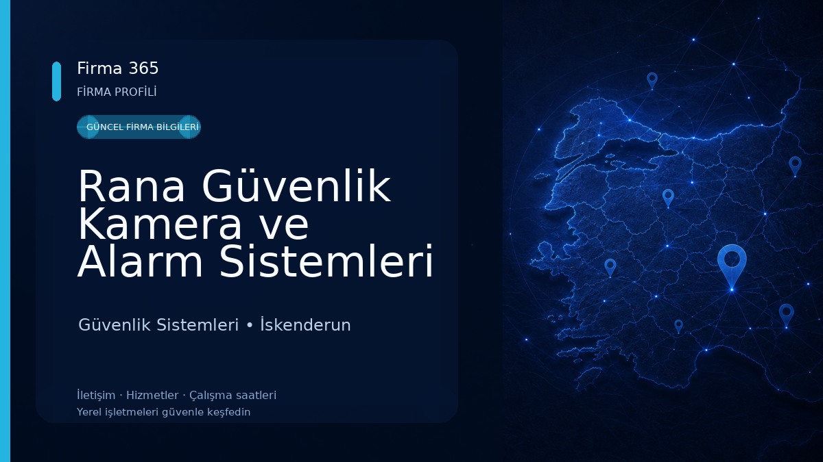 Rana Güvenlik Kamera ve Alarm Sistemleri Güvenlik Sistemleri