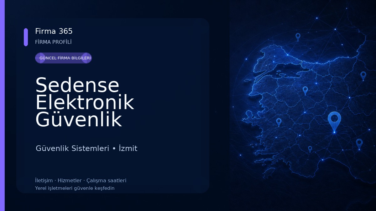 Sedense Elektronik Güvenlik Sistemleri Güvenlik Sistemleri