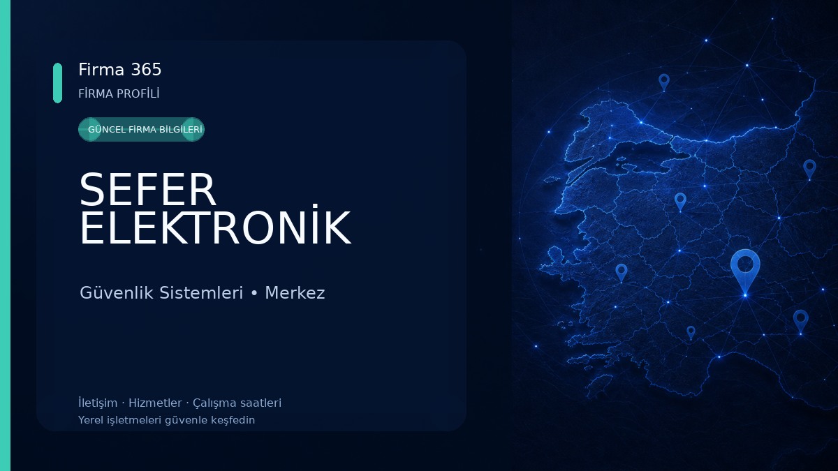 SEFER ELEKTRONİK