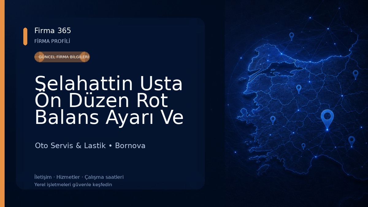 Selahattin Usta Ön Düzen Rot Balans Ayarı Ve Lastik Servisi