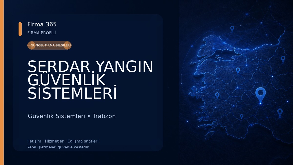 SERDAR YANGIN GÜVENLİK SİSTEMLERİ Güvenlik Sistemleri