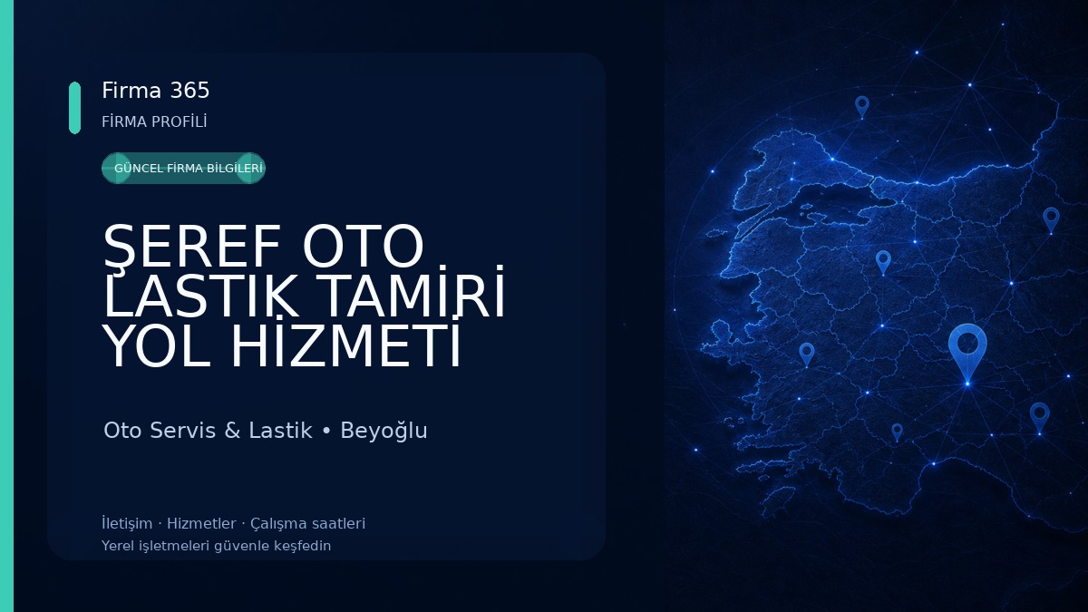 ŞEREF OTO LASTIK TAMİRİ YOL HİZMETİ Oto Servis & Lastik