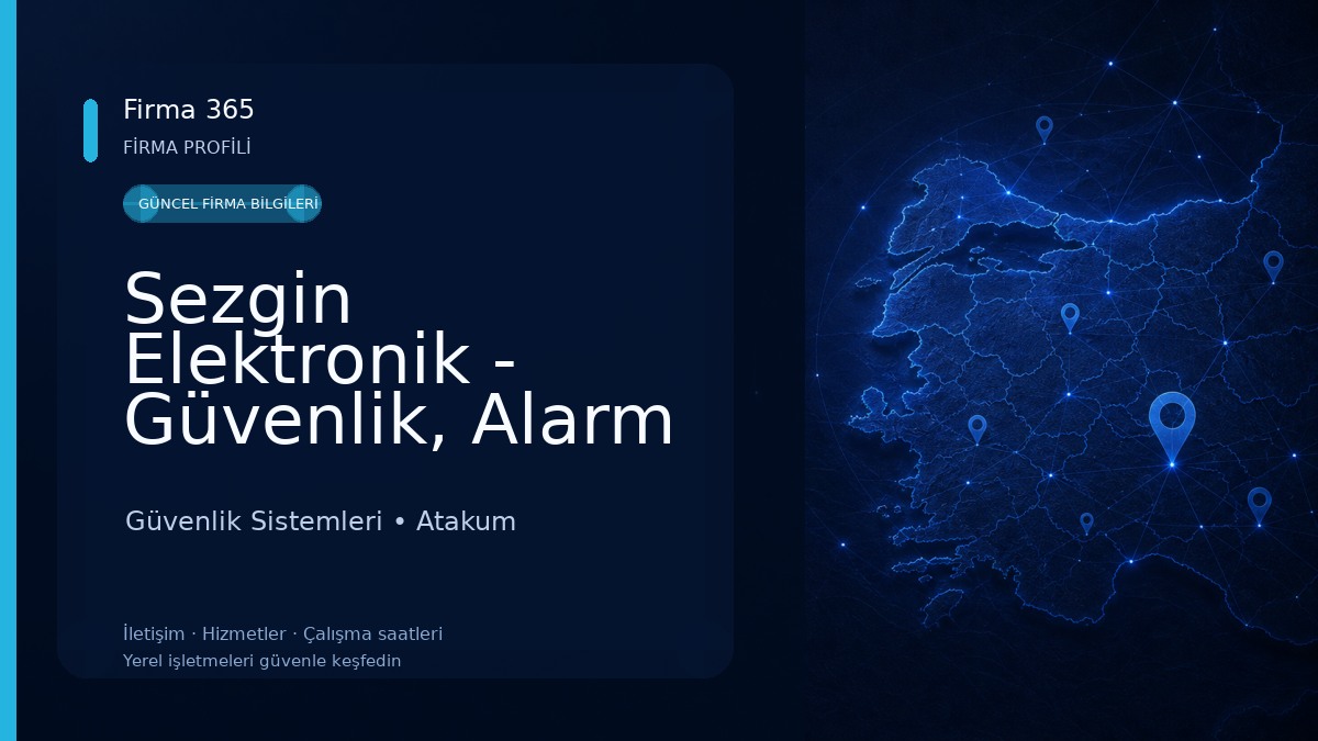 Sezgin Elektronik - Güvenlik, Alarm ve Ses Sistemleri - Samsun Güvenlik Sistemleri
