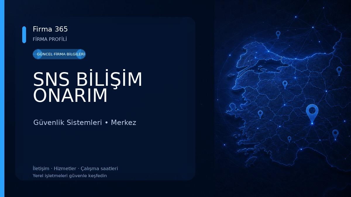 SNS BİLİŞİM ONARIM Güvenlik Sistemleri