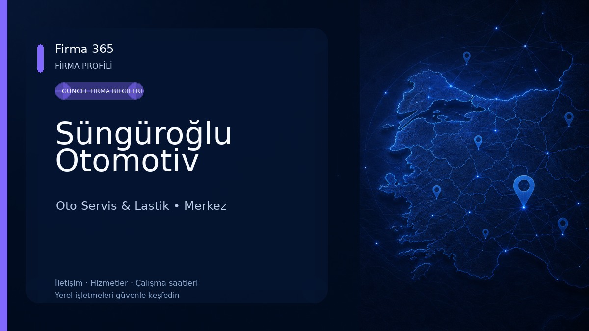 Süngüroğlu Otomotiv Oto Servis & Lastik