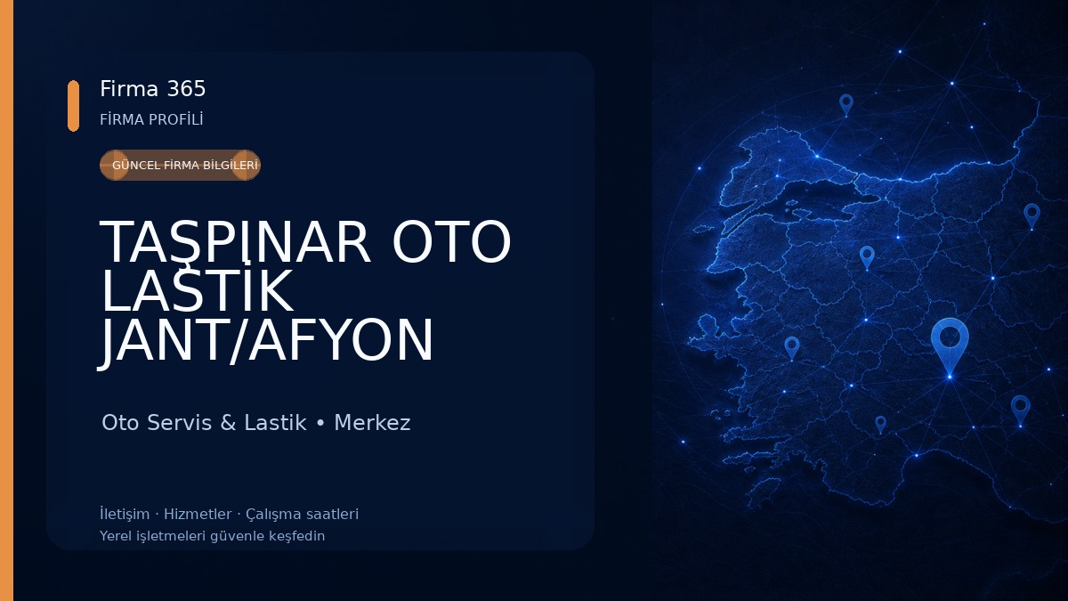 TAŞPINAR OTO LASTİK JANT/AFYON YOL YARDIM Oto Servis & Lastik