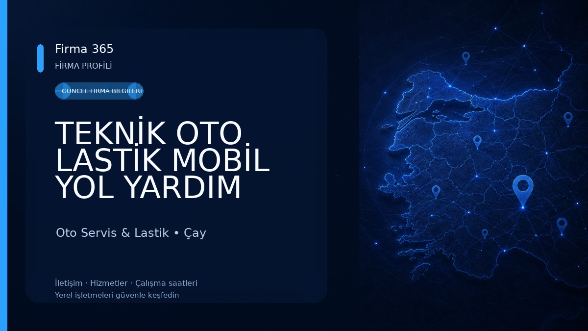 TEKNİK OTO LASTİK MOBİL YOL YARDIM SERVİSİ Oto Servis & Lastik