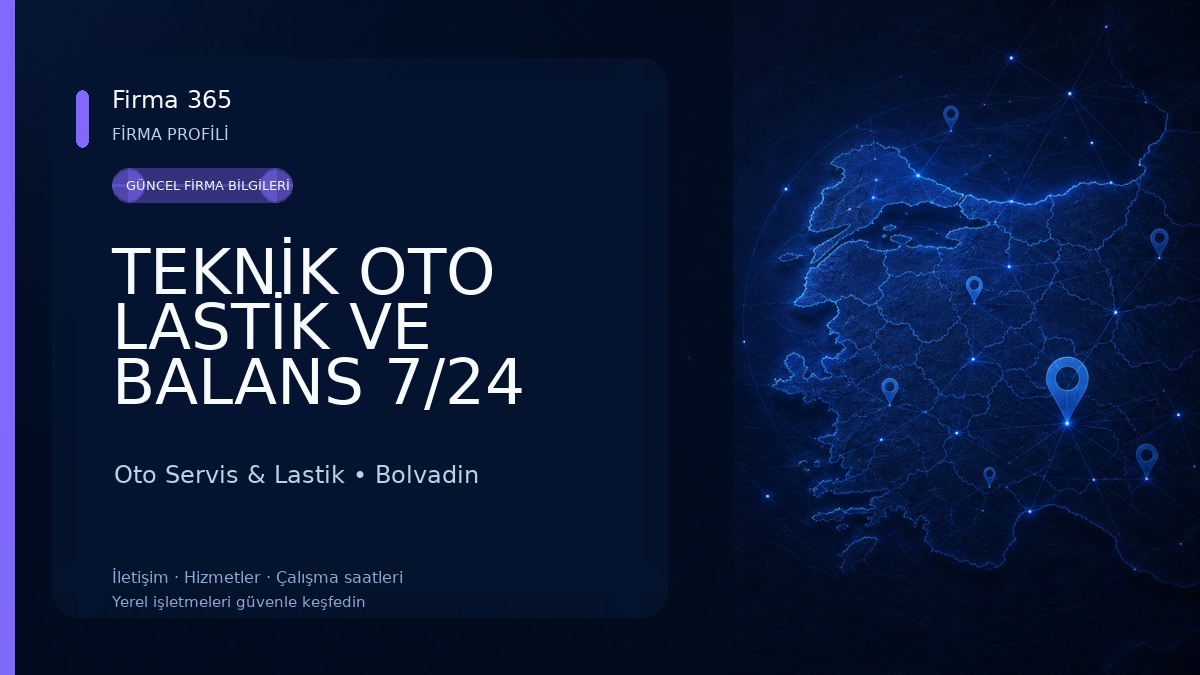 TEKNİK OTO LASTİK VE BALANS 7/24 YOL YARDIM HİZMETİ Oto Servis & Lastik