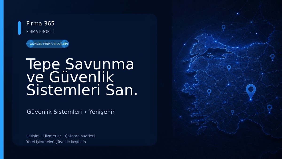 Tepe Savunma ve Güvenlik Sistemleri San. A.Ş. - Diyarbakır