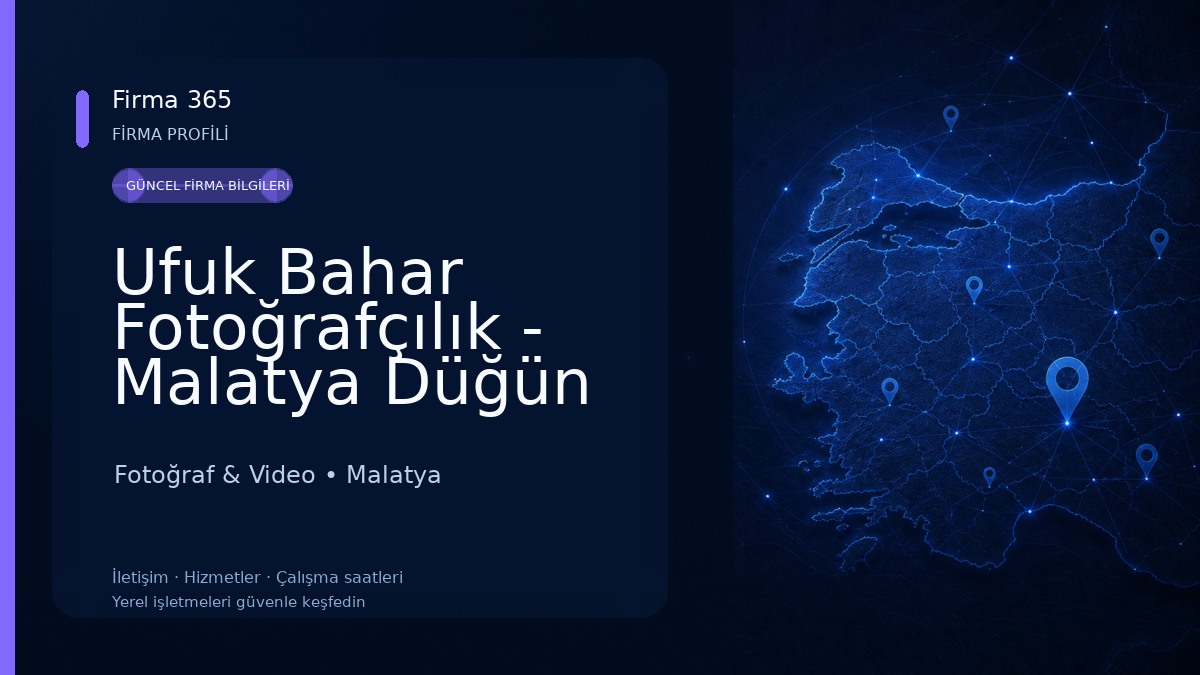Ufuk Bahar Fotoğrafçılık - Malatya Düğün Fotoğrafçısı Fotoğraf & Video