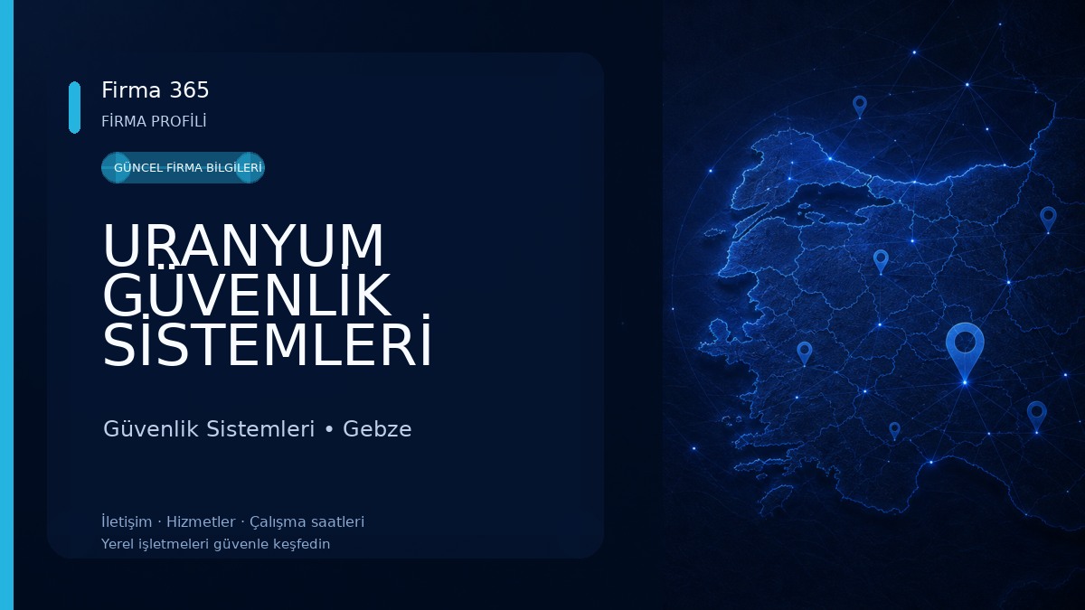 URANYUM GÜVENLİK SİSTEMLERİ Güvenlik Sistemleri