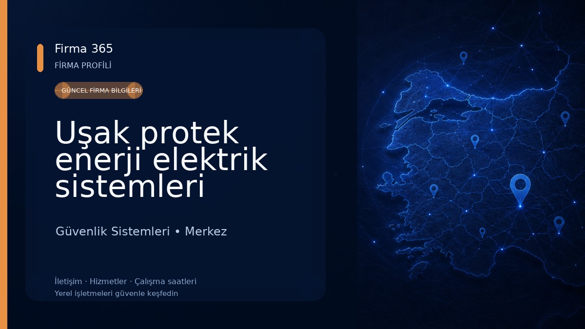 Uşak protek enerji elektrik sistemleri 
