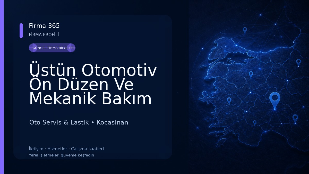 Üstün Otomotiv Ön Düzen Ve Mekanik Bakım Onarım Servisi Ve Rot Balans-Lastik Satış Merkezi