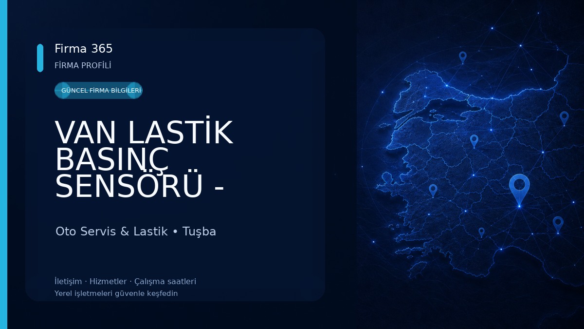 VAN LASTİK BASINÇ SENSÖRÜ - ZAFER JANT Oto Servis & Lastik