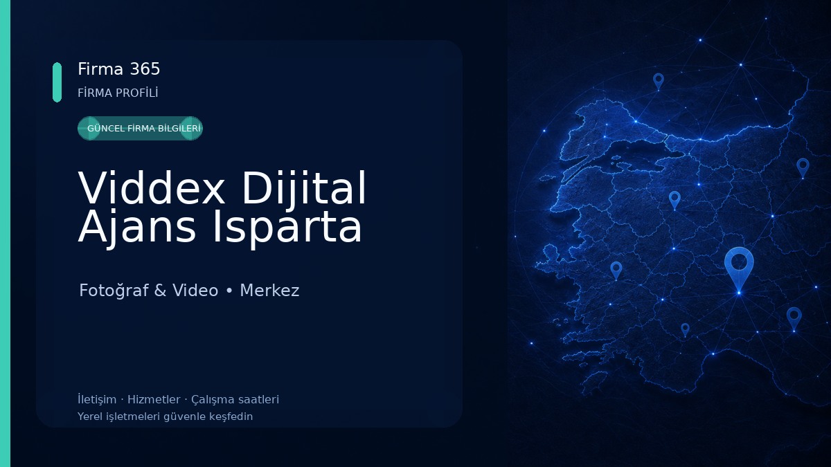 Viddex Dijital Ajans Isparta