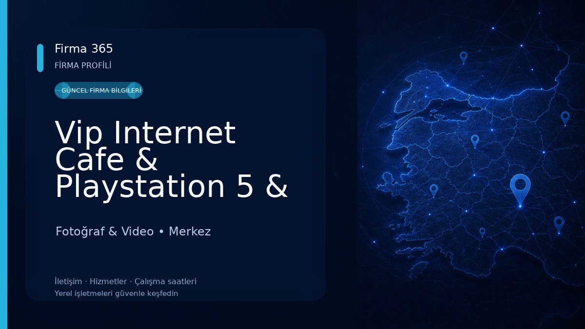 Vip Internet Cafe & Playstation 5 & Vr Games & Direksiyon Simülasyon