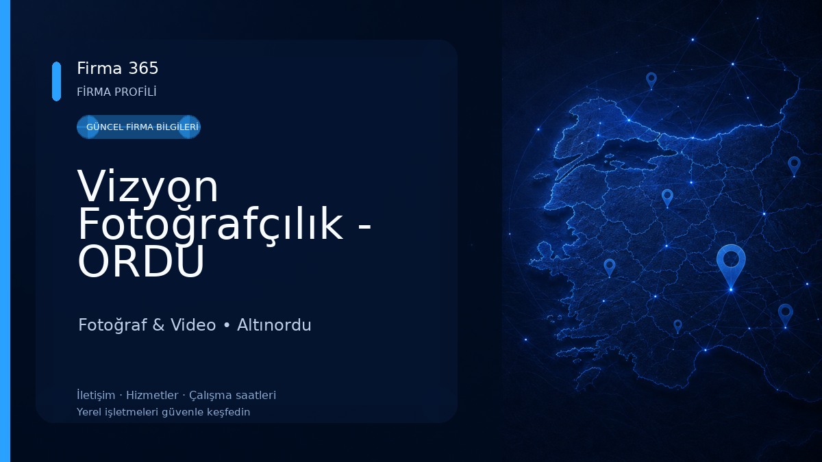 Vizyon Fotoğrafçılık - ORDU Fotoğraf & Video