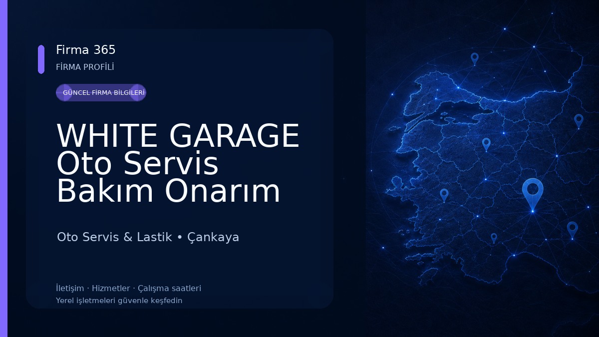 WHITE GARAGE Oto Servis Bakım Onarım Kılima Servisi Yedek Parça Lastik Akü ve DPF Çözüm Merkezi 