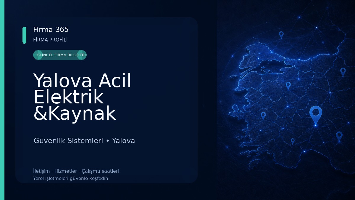 Yalova Acil Elektrik &Kaynak 