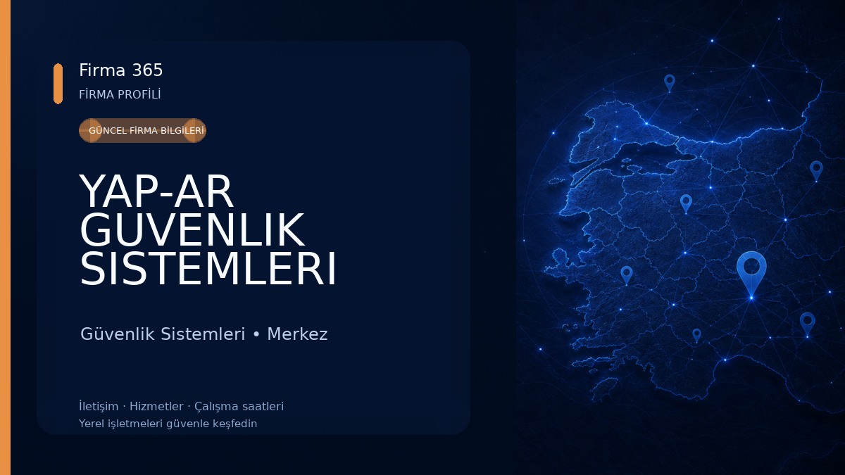 YAP-AR GUVENLIK SISTEMLERI Güvenlik Sistemleri